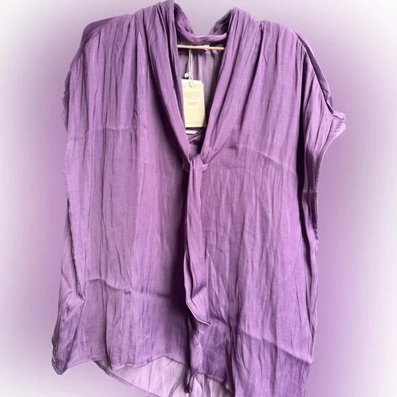 MANGO Satin Top - Picture 2 of 7